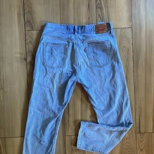 Levi's light wash denim jeans